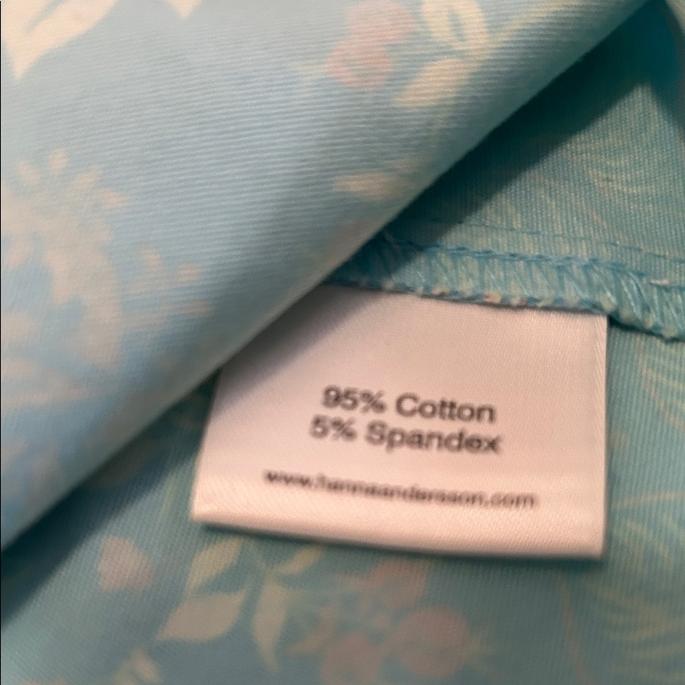 Hanna Andersson Dress Women’s 8 Blue/Pink Floral Midi Cottagecore Paisley - Picture 12 of 16